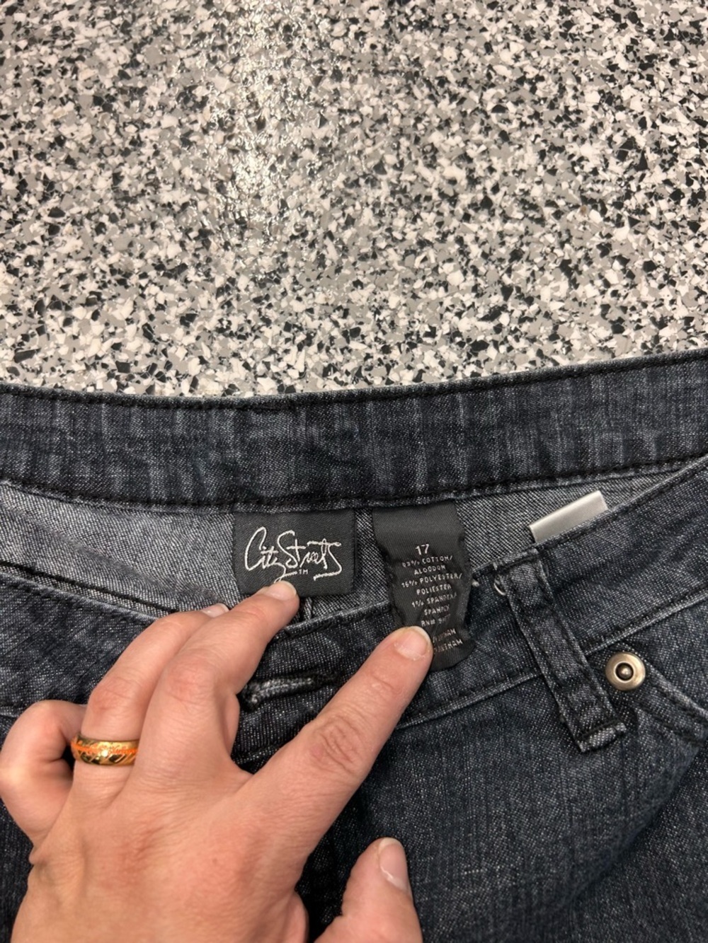 City Streets Straight Leg Jeans - Dark Blue - Picture 2 of 4